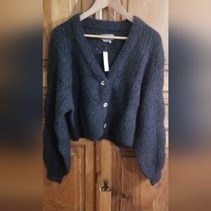 Anthropologie Charcoal Women's Cardigan